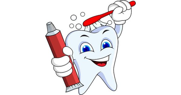 Зубная щетка и зуб для детей