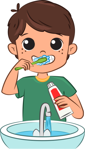 Чистить зубы мультяшный