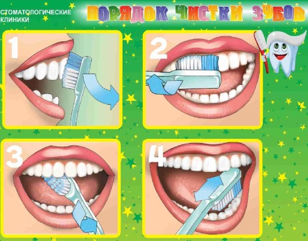 Алгоритм чистки зубов для детей