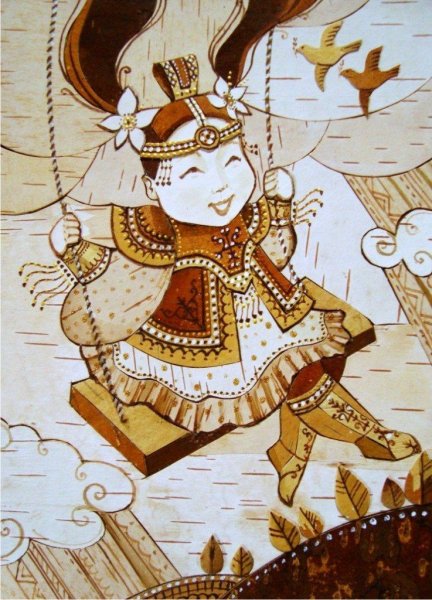 Василий Андросов берестяное картины