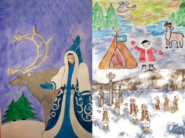 Детские рисунки о Якутии