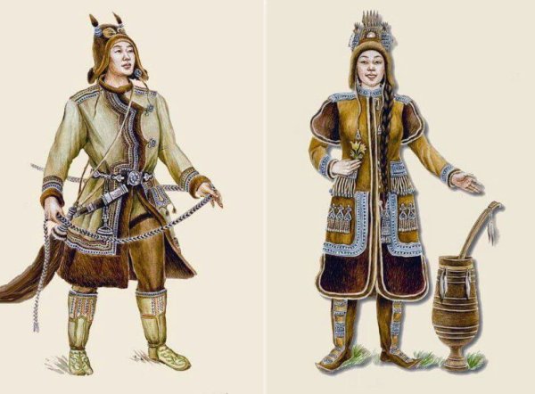 Якутская народная одежда якутов