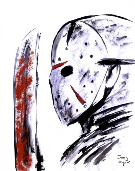 Маньяки из фильмов рисунки