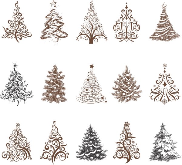 Стилизованное изображение елки