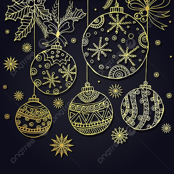 Векторные новогодние элементы