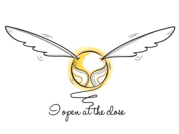 Значок снитч Гарри Поттер