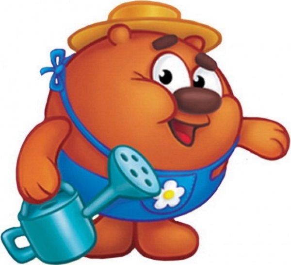 Смешарики Копатыч в огороде