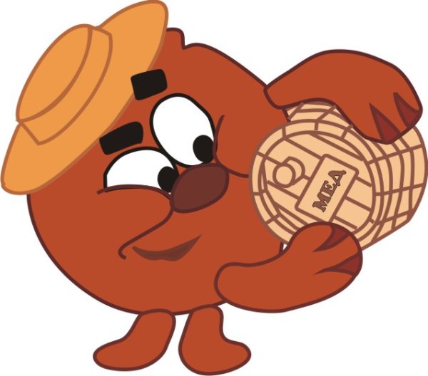 Смешарики раскраска для детей Копатыч