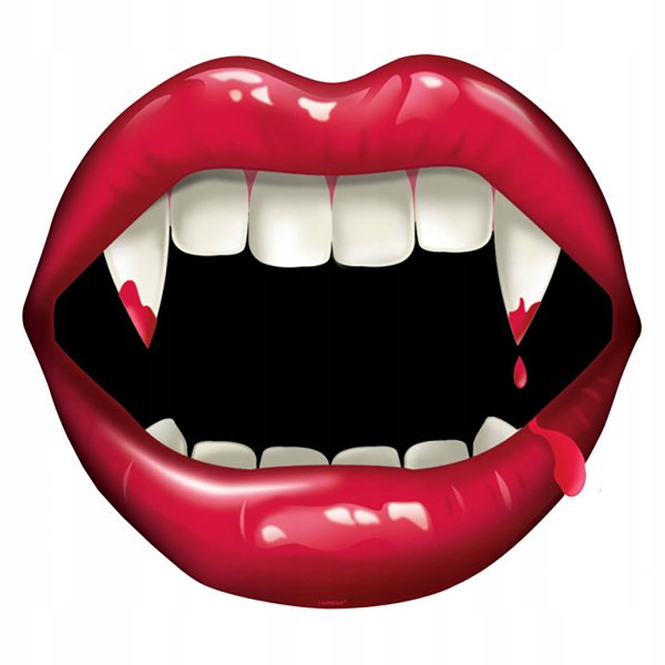 Зубы вампира вектор