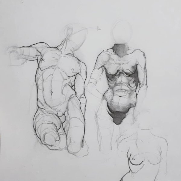 Зарисовки тела человека