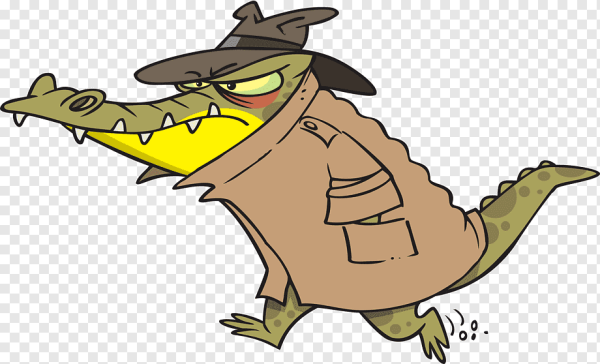 Крокодил черно белый