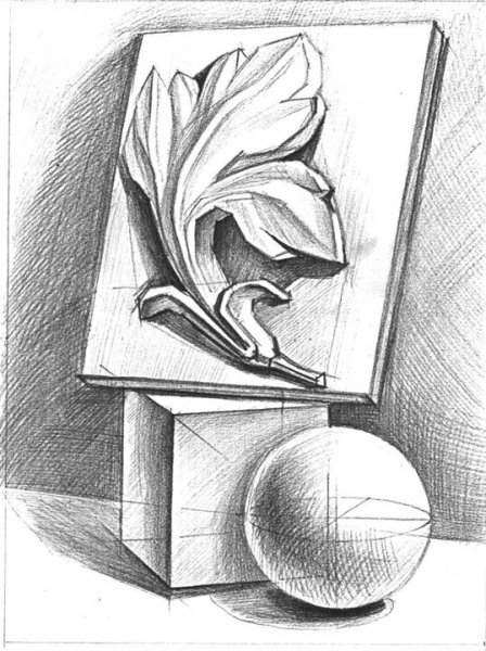 Композиция карандашом