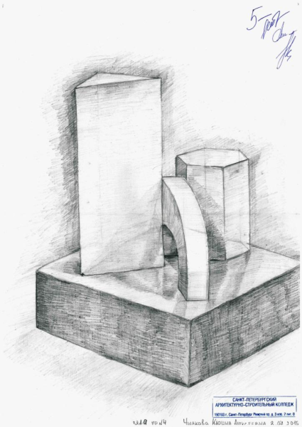 Вступительный экзамен рисунок