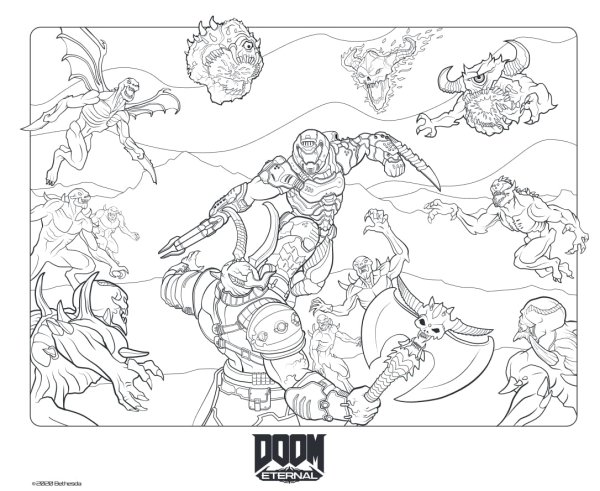 Doomguy рисунок