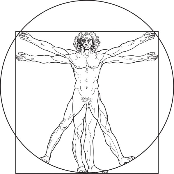 Vitruvian man Leonardo da Vinci