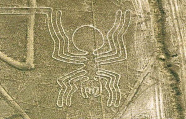 Геоглифы пустыни Наска обезьяна