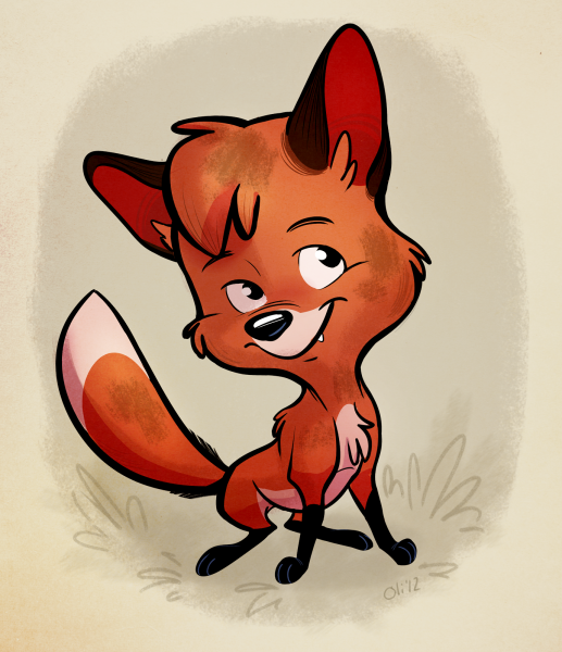 Лиса мультяшная