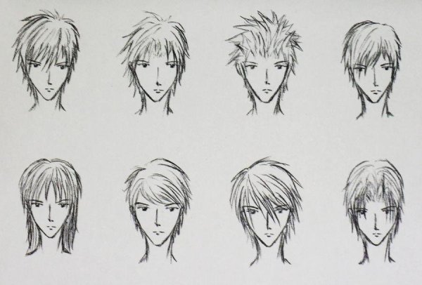 Аниме прически мужские