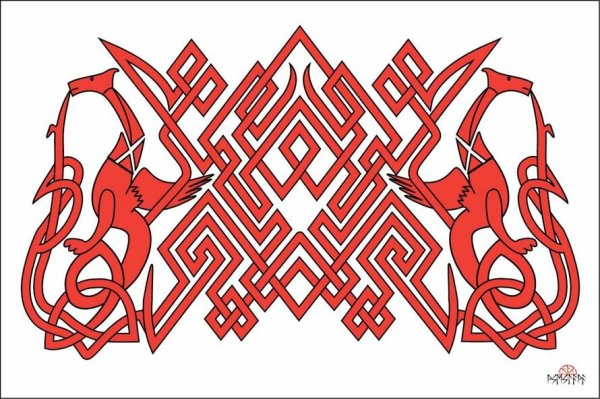 Мезенская роспись три мира