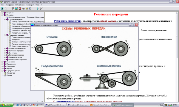 Ременная передача на чертежах вид сбоку