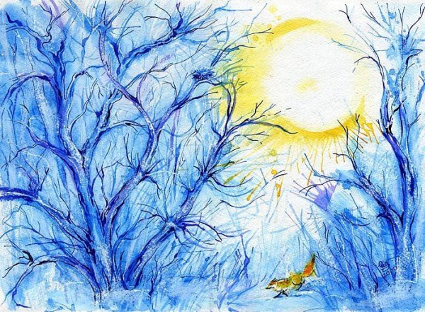 Мороз и солнце иллюстрация