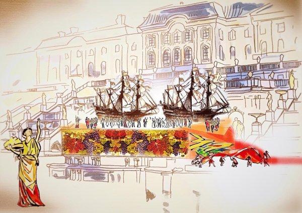 Петергоф большой Каскад Бенуа