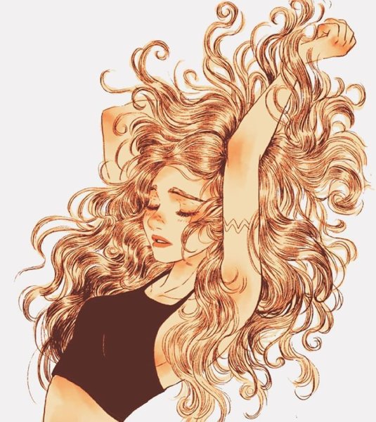 Мультяшные кучерявые девочки