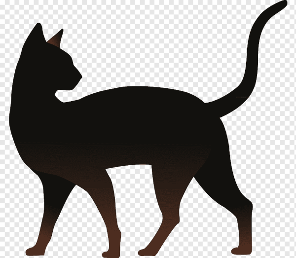 Векторные силуэты кошек