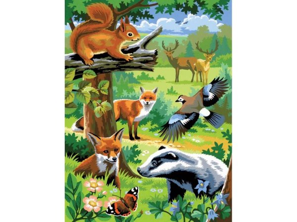 Животные леса для детей