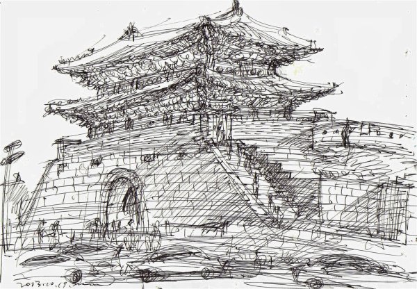 Рисунки Сеула Южная Корея