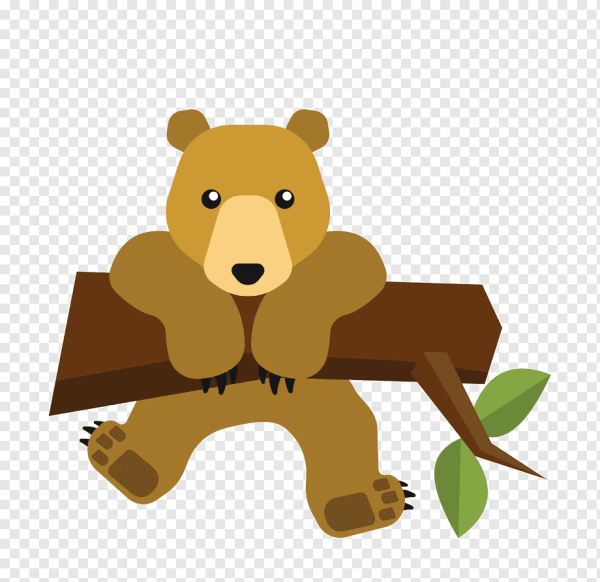 Медвежонок на дереве рисунок