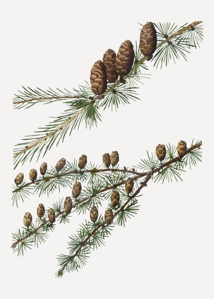 Лиственница Сибирская гербарий