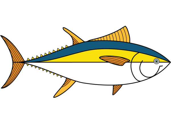 Тунец мультяшный