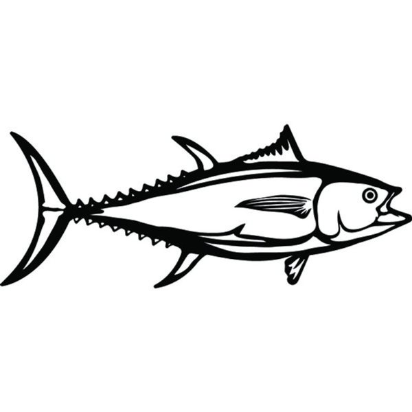 Тунец раскраска