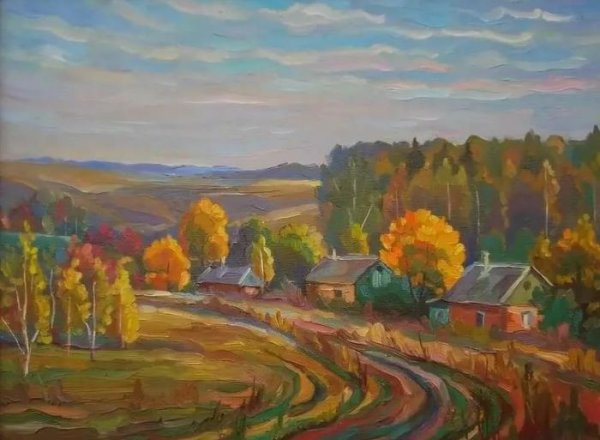 Осенний сельский пейзаж