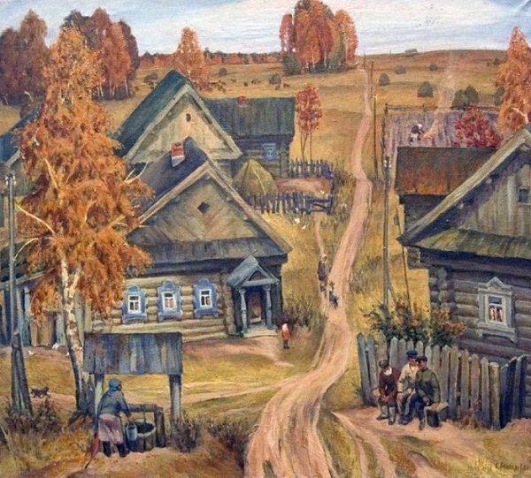 «Осень в деревне» (1942 год). Нестеров