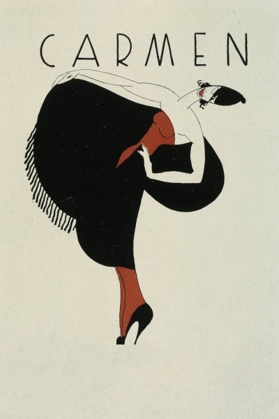Афиша к опере Кармен рисунки