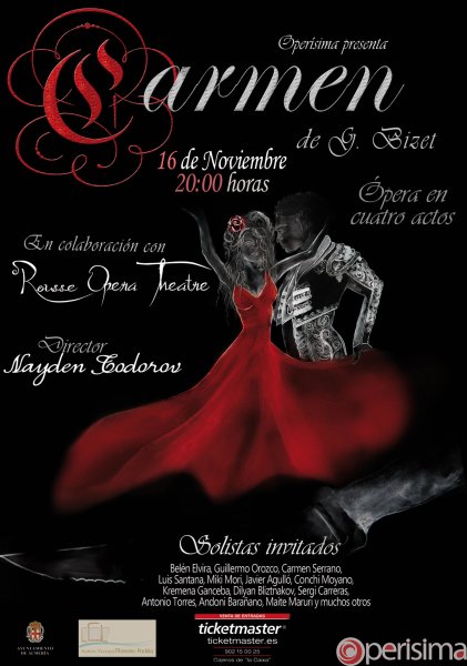 Афиша к опере Кармен Жорж Бизе