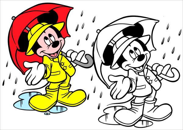 Цветные раскраски для детей