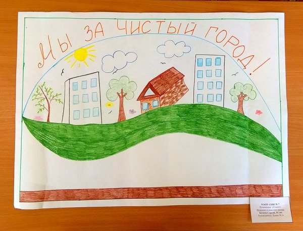 Рисунок на тему чистый город