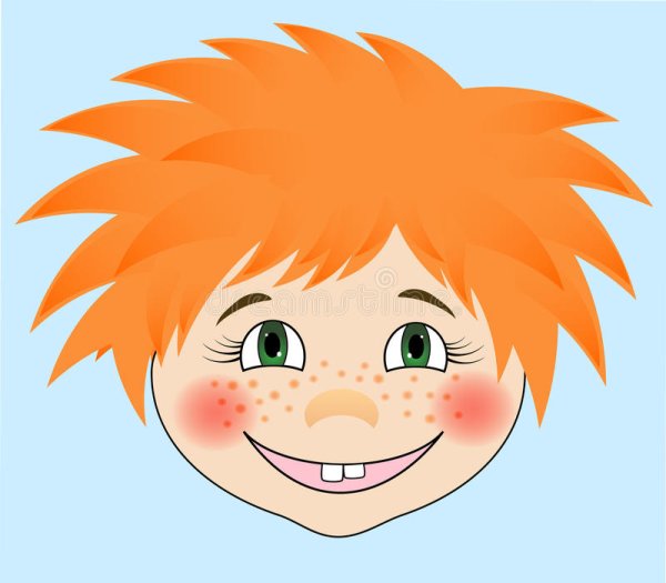 Веснушки на лице мультяшные