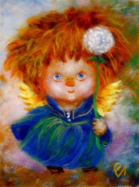 Ангел с одуванчиком Галины чувиляевой