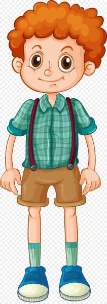 Мультяшный рыжий мальчик