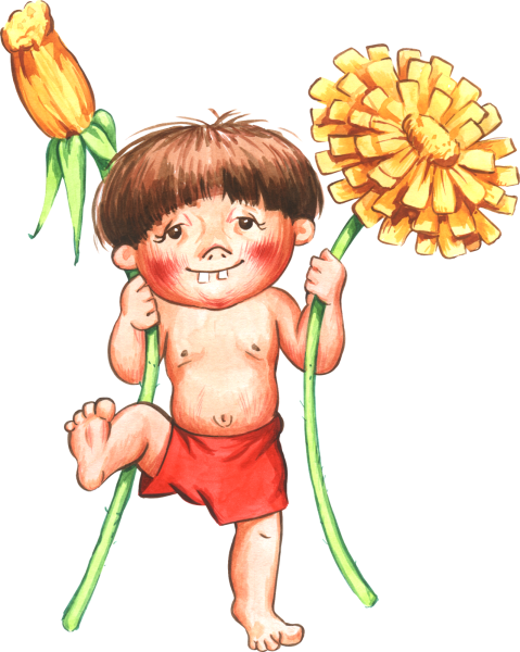 Одуванчики мультяшные