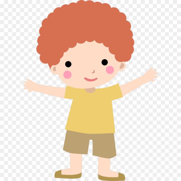 Кудрявый мальчик cartoon