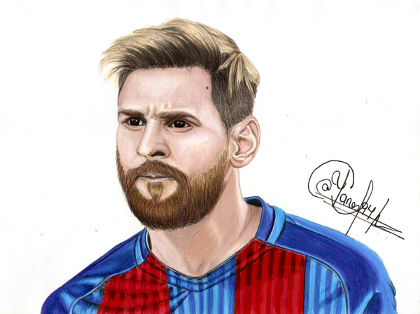 Лионель Месси портрет