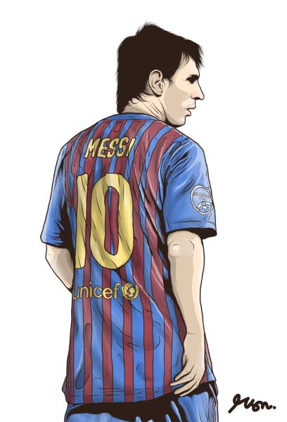 Лионель Месси рисунок