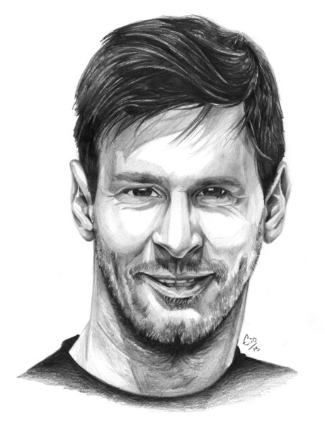 Лионель Месси рисунок