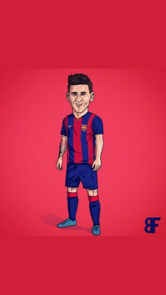 Лионель Месси рисунок