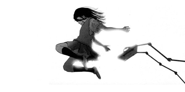 Девушка падает арт